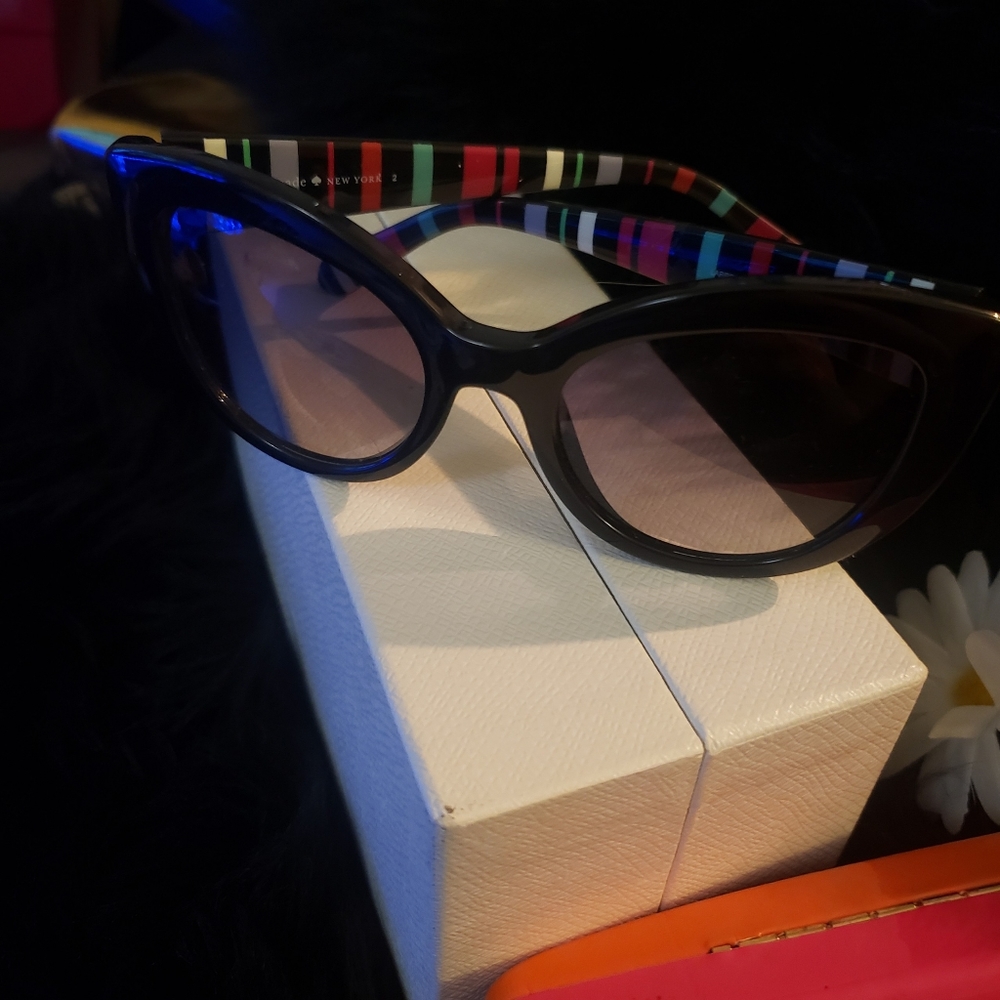 Kate Spade black cat eye sunglasses